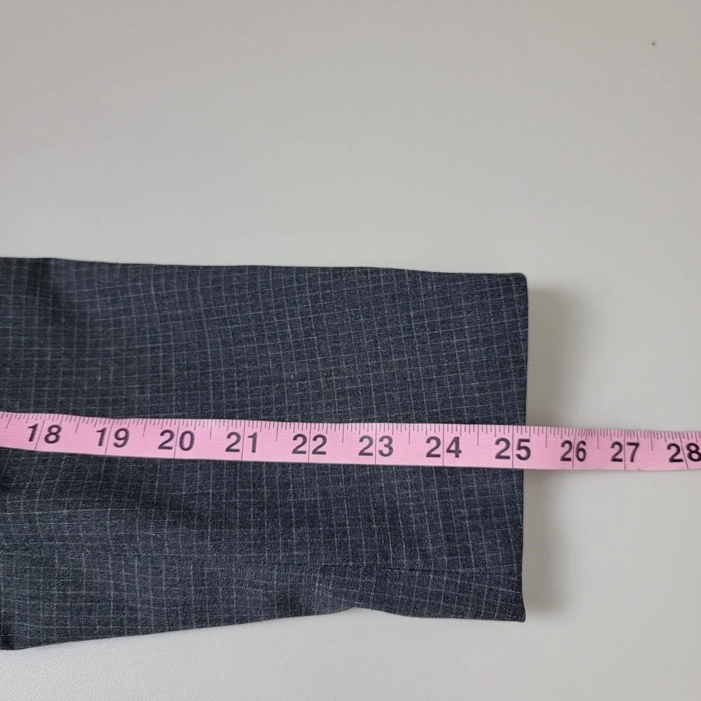 Banana Republic Slim Fit Grey‎ Wind Blazer Jacket Mens 42R Sport Coat Checkered